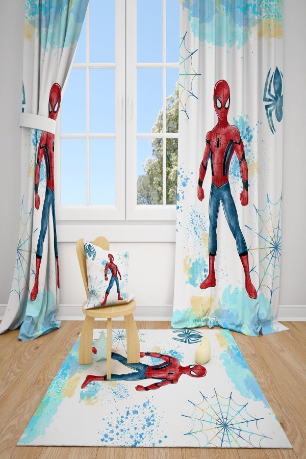 BRUSH SPİDERMAN BEBEK VE ÇOCUK ODASI FON 2 KANAT