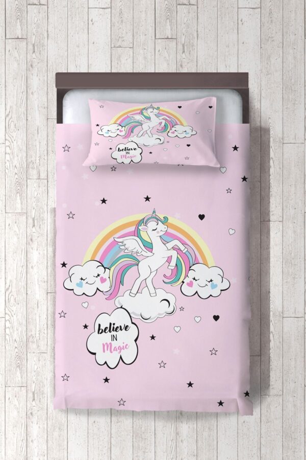 Sihirli Unicorn Çocuk Ve Bebek Odası Yatak Örtüsü ( Nevresim Değil ) ( Nevresim Değil )