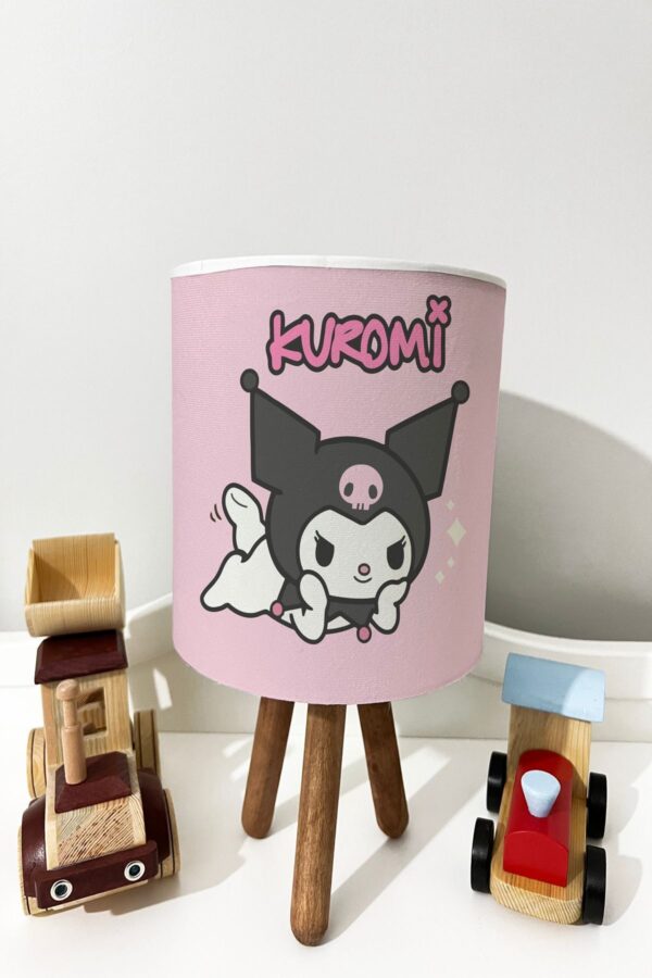 KUROMİ PEMBE DESENLİ BEBEK VE ÇOCUK ODASI ABAJUR