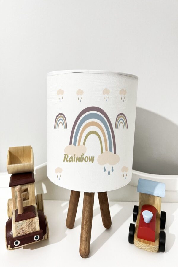 SOFT GÖKKUŞAĞI RAİNBOW DESENLİ ÇOCUK ODASI ABAJUR