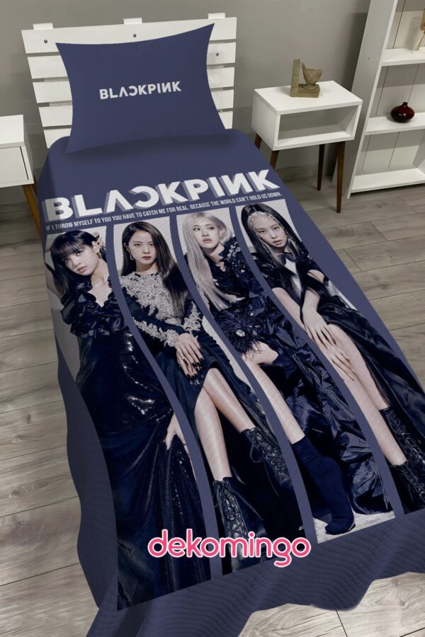 KOYU BLACK PINK BEBEK VE ÇOCUK ODASI PİKE TAKIMI