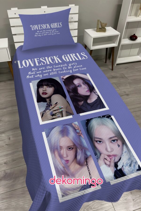 LOVE SICK GIRLS BEBEK VE ÇOCUK ODASI PİKE TAKIMI