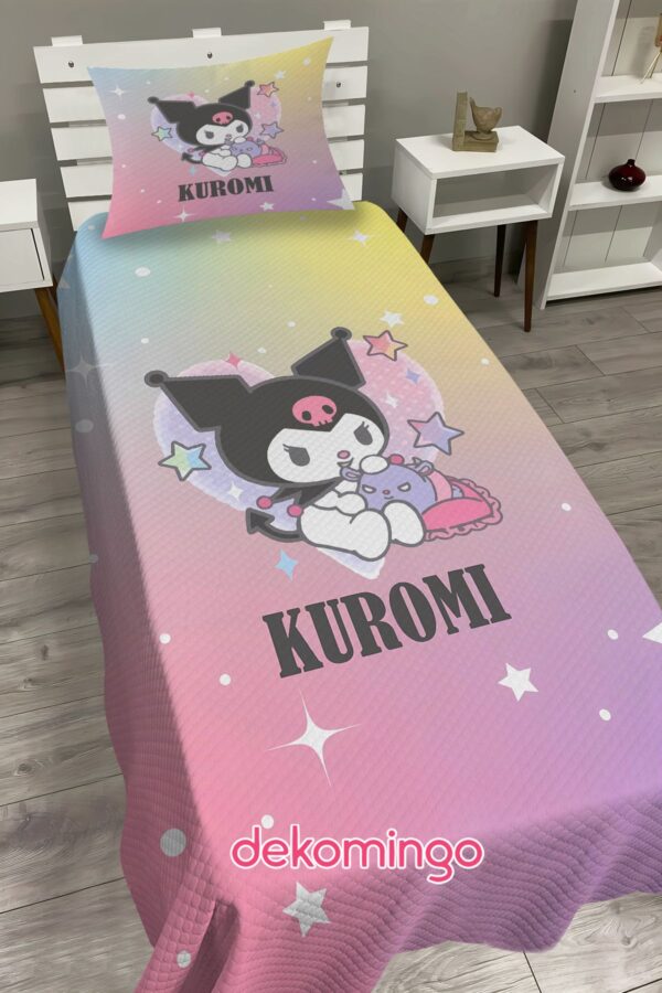 GÖKKUŞAĞI KUROMİ BEBEK VE ÇOCUK ODASI PİKE TAKIMI