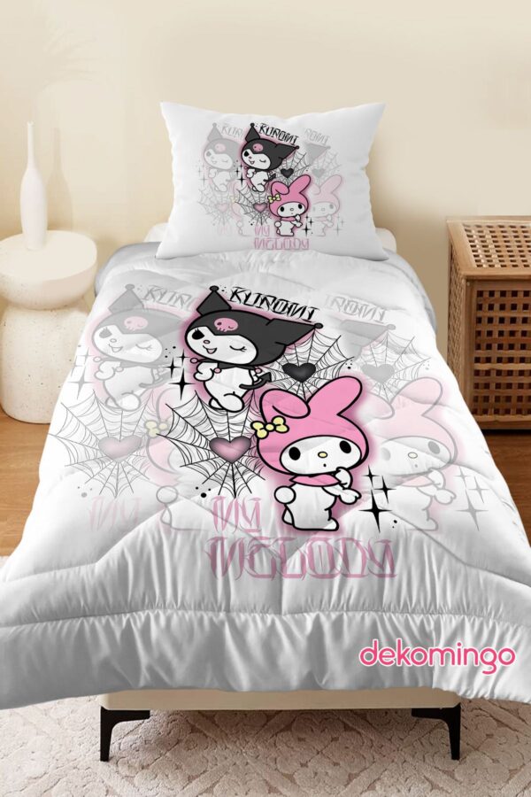 KUROMİ AĞ MY MELODY YORGAN SETİ