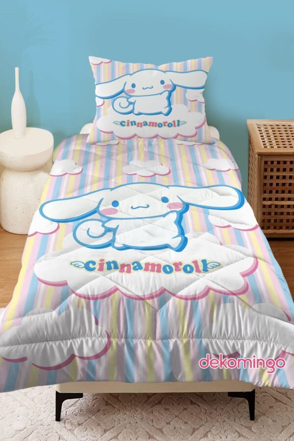 CINNAMOROLL DESENLİ BEBEK VE ÇOCUK ODASI KAPİTONE YORGAN