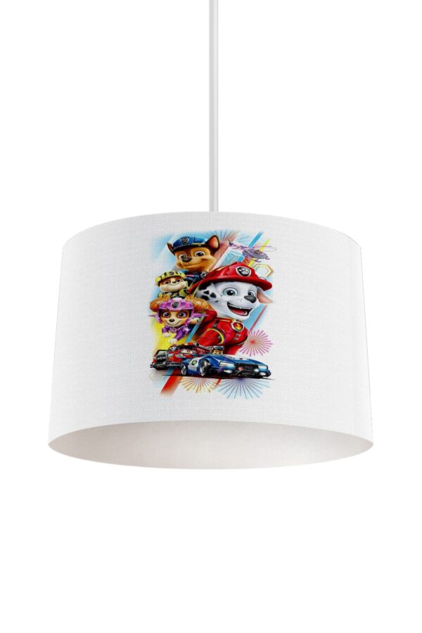 BEYAZ ZEMİN PAW PATROL BEBEK VE ÇODUK ODASI AVİZE