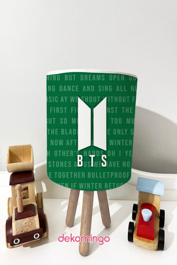 YEŞİL BTS BEBEK VE ÇOCUK ODASI ABAJUR