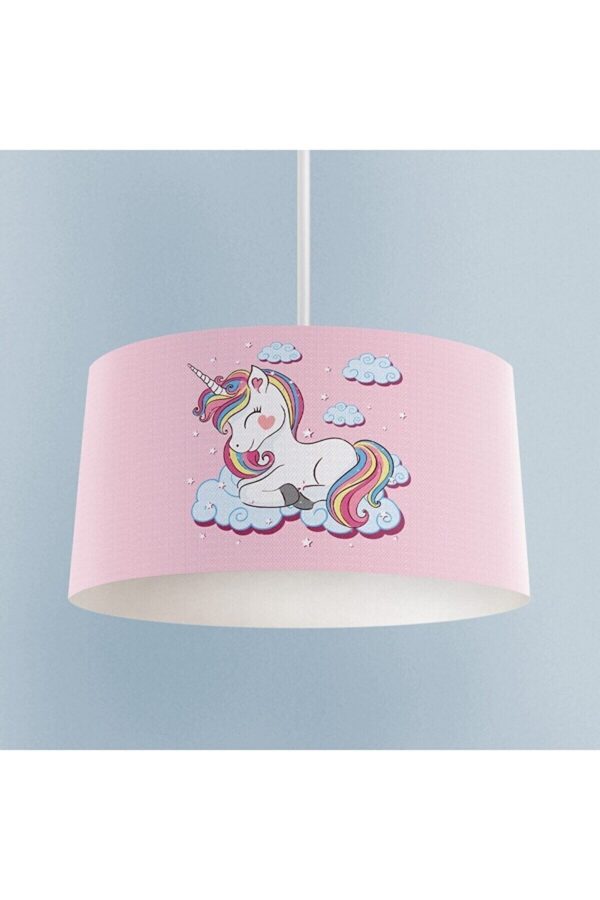 Pembe Zemin Unicorn Çocuk Avize