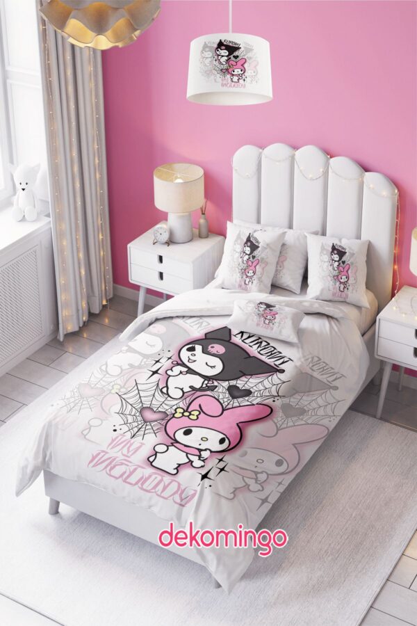 KUROMİ AĞ MY MELODY BEBEK VE ÇODUK ODASI NEVRESİM TAKIM ( ÇARŞAFSIZ )