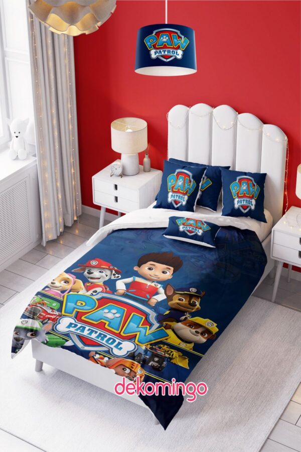 LACİVERT PAW PATROL BEBEK VE ÇODUK ODASI NEVRESİM TAKIM ( ÇARŞAFSIZ )