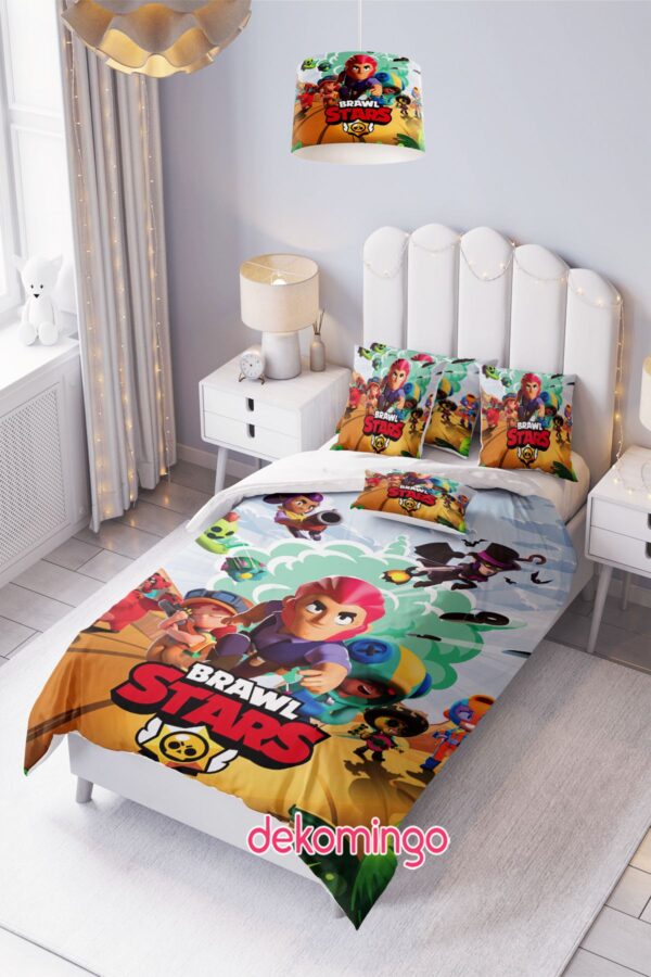 Brawl Stars Desenli Bebek Ve Çocuk Odası Nevresim Takımı ( Çarşafsız )