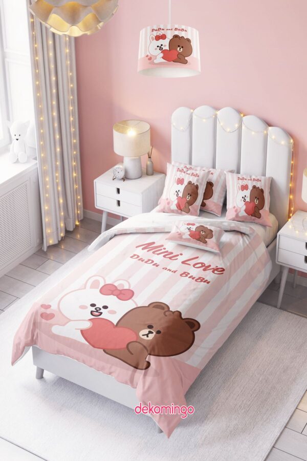 Dudu Ve Bubu Mini Love Bebek Ve Çocuk Odası Nevresim Takımı ( Çarşafsız )
