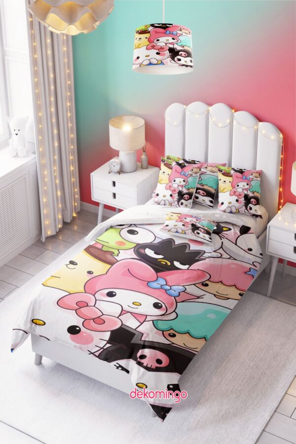 Kuromi Ve Arkadaşları Bebek Ve Çocuk Odası Nevresim Takımı ( Çarşafsız )